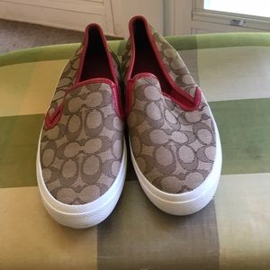 COACH no lace tennis shoes